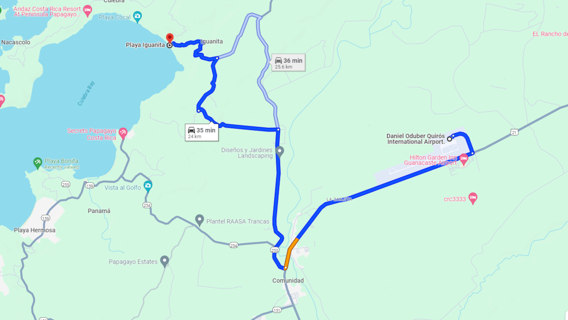 playa iguanita guanacaste